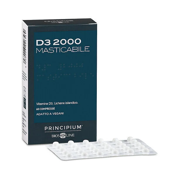 Principium D3 2000 Masticabile 60cpr
